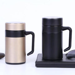 355ML Stainless Steel Coffee Cup – Double Wall Insulated, Leak-Proof, Reusable & Eco-Friendly Travel Mug for Hot & Cold Drinks (Random Color)
